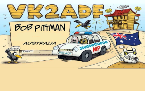 QSL Card from VK2ADF Galore NSW Australia